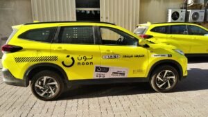 Vehicle Branding Dubai – Custom branded fleet graphics for Noon delivery vehicles