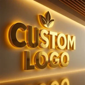 Custom 3D Sign Board Dubai with illuminated acrylic letters and premium LED backlighting